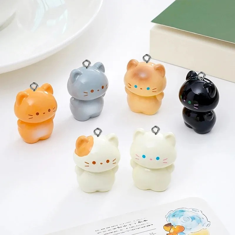 Resin Art Notes - 10 Paket Gantungan Resin Kucing Siamese