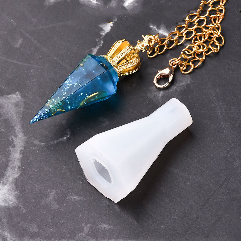 Resin Art Tool Kit - SNASAN Berlian Bentuk Kalung Liontin Silikon
