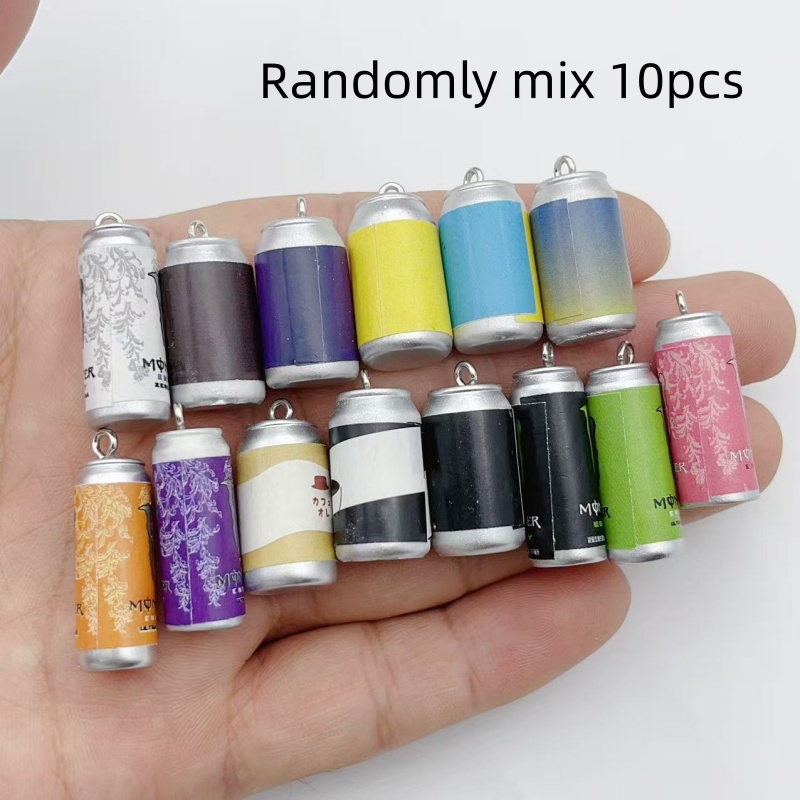 Resin Art Notes - 10Pcs Mini Simulasi Kaleng Minuman Resin