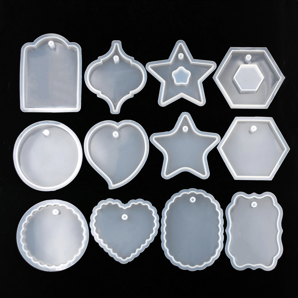 Resin Art Tool Kit - 1 Buah Cetakan Silikon Tag Resin