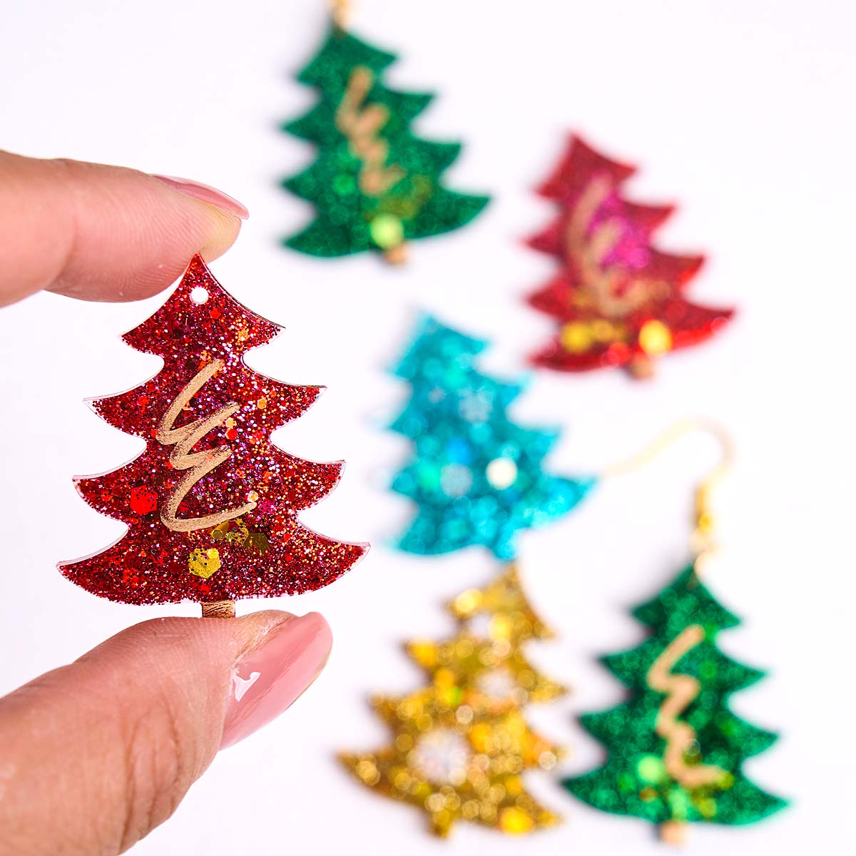 Resin Art Uv - Cetakan Silikon Pohon Natal 3D untuk