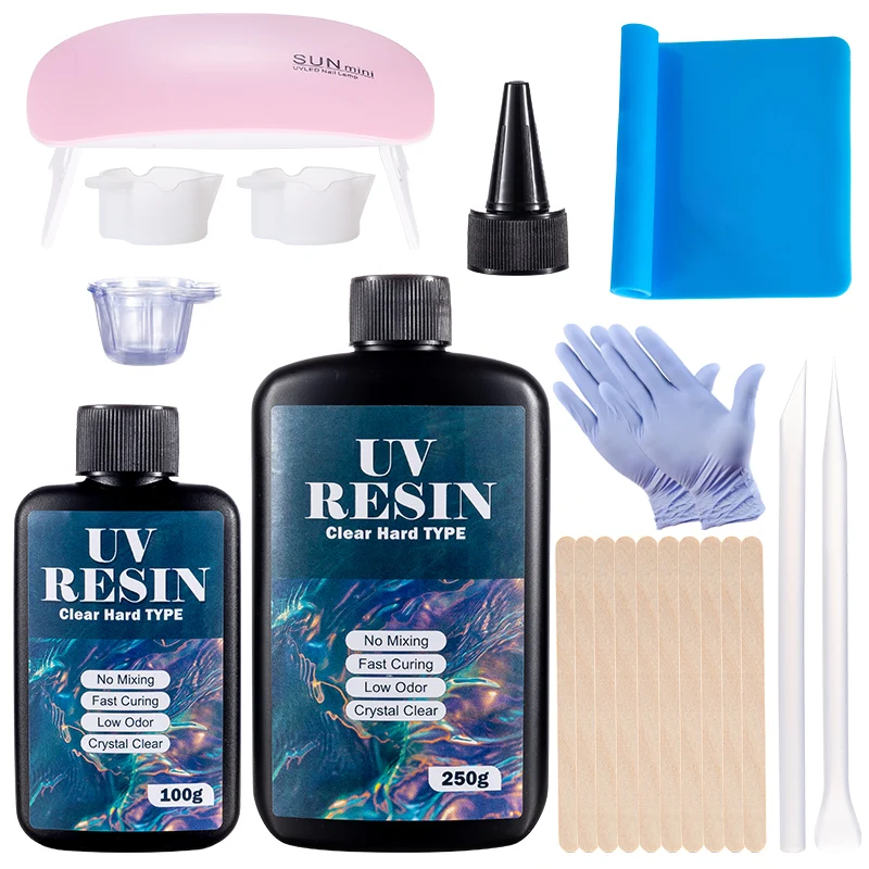 Resin Art Tool Kit - Kit Lem Resin UV Keras Lem