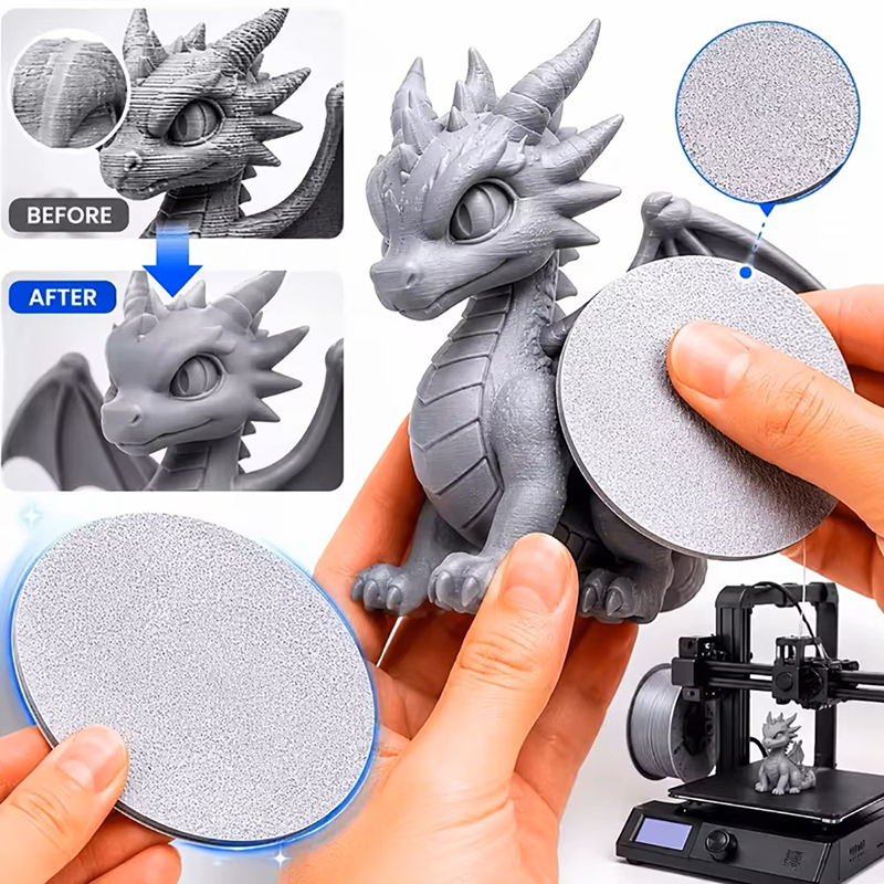 Resin Art Anime - Alat Penghilang Garis Lapisan PLA, Cakram