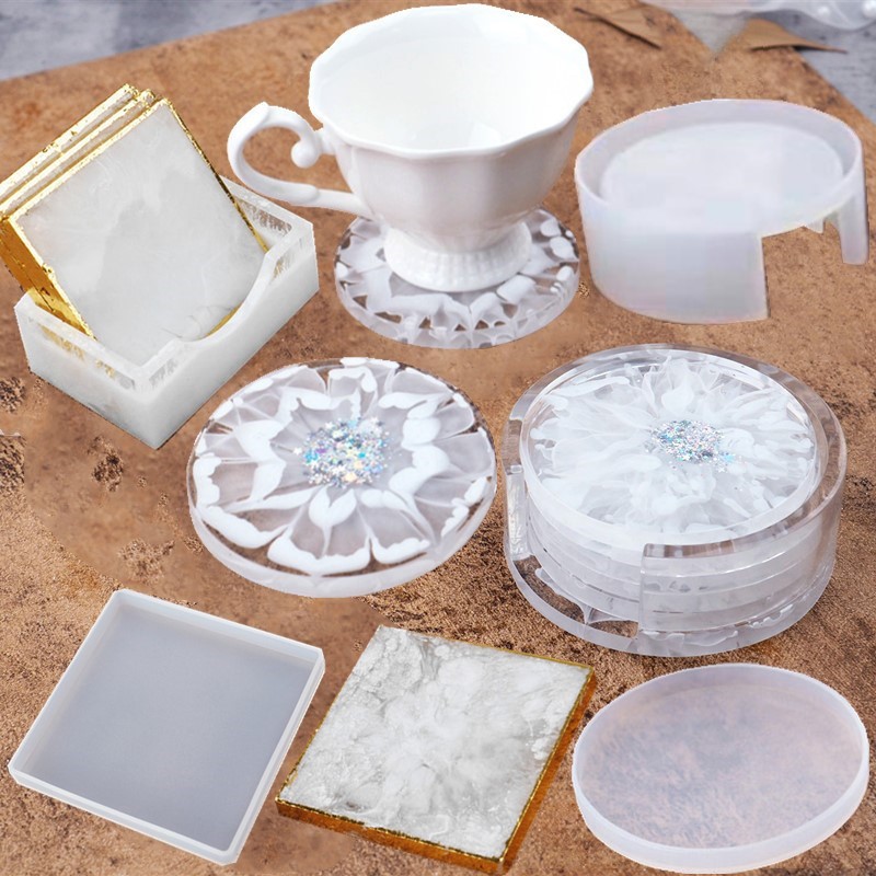 Resin Art Tool Kit - SNASAN Coaster Cup Mat Cetakan Silikon