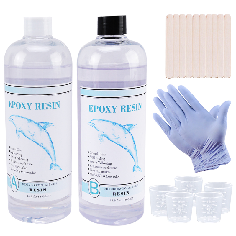 Resin Art Tray - 1:1 Jelas Epoksi Resin Kristal Seni