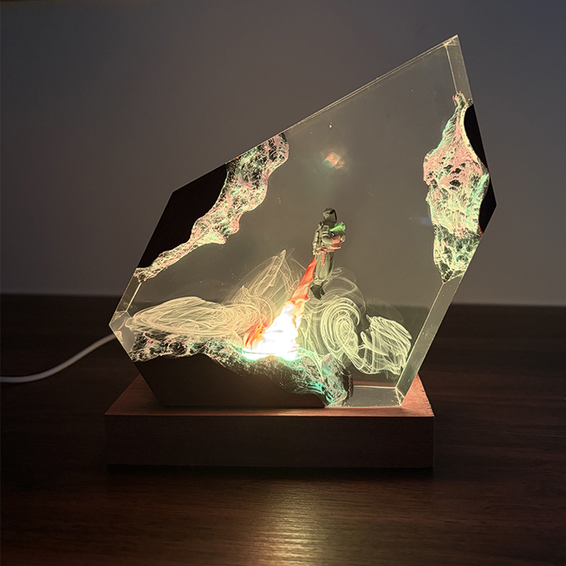 Resin Art Anime - Lampu Meja Resin Figur Anime Sci-fi,