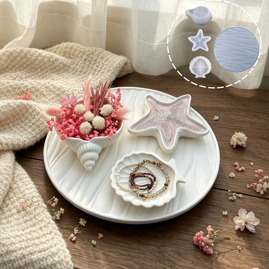 Cetakan Resin DIY, Set 4 Cetak - Resin Art Tray ulasan dan harga