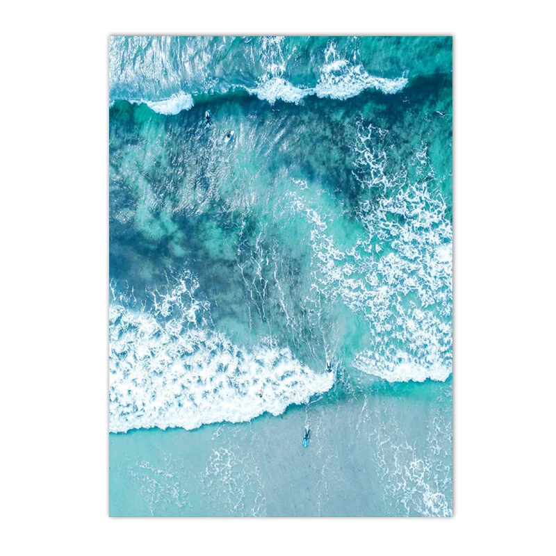 Poster dan Cetakan Ombak Laut  - Resin Art Beach ulasan dan harga