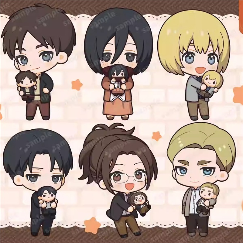 Attack on Titan Versi Q Chibi  - Resin Art Hanging ulasan dan harga