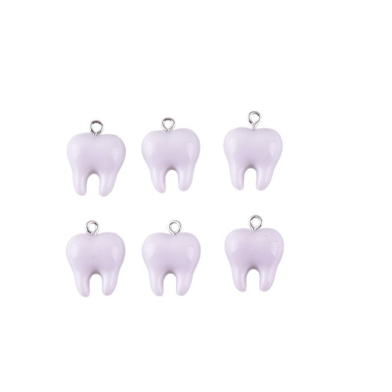 10 Buah Liontin Resin Gigi Put - Resin Art Notes ulasan dan harga