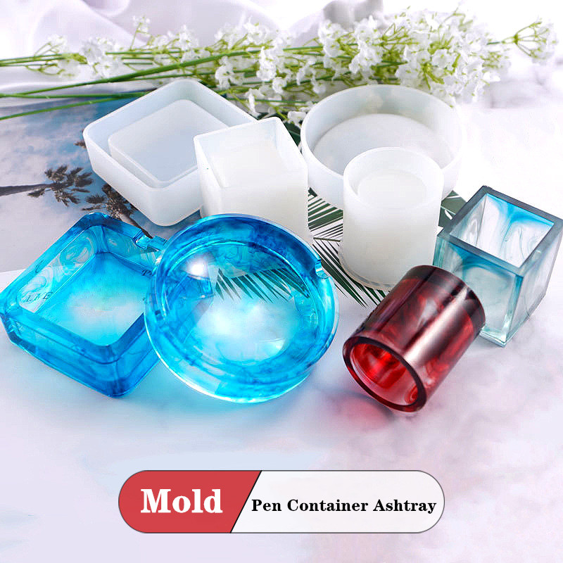 DIY Bulat Pena Wadah Asbak Cet - Resin Art Equipment ulasan dan harga