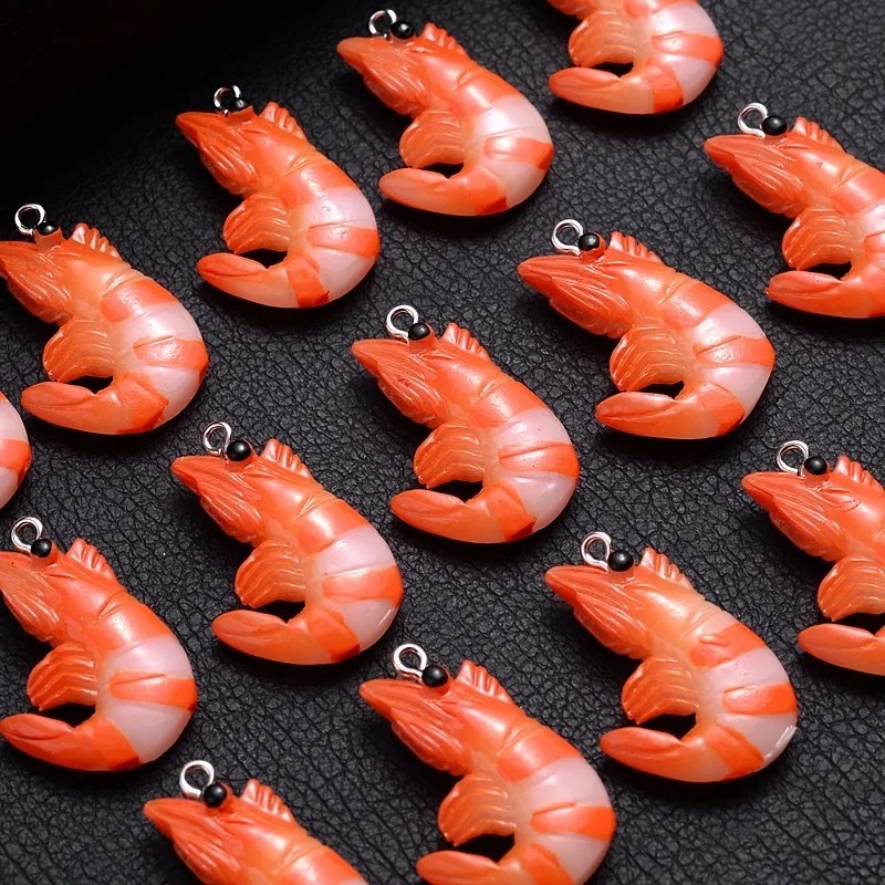 10 Buah Liontin Udang Lobster  - Resin Art Notes ulasan dan harga