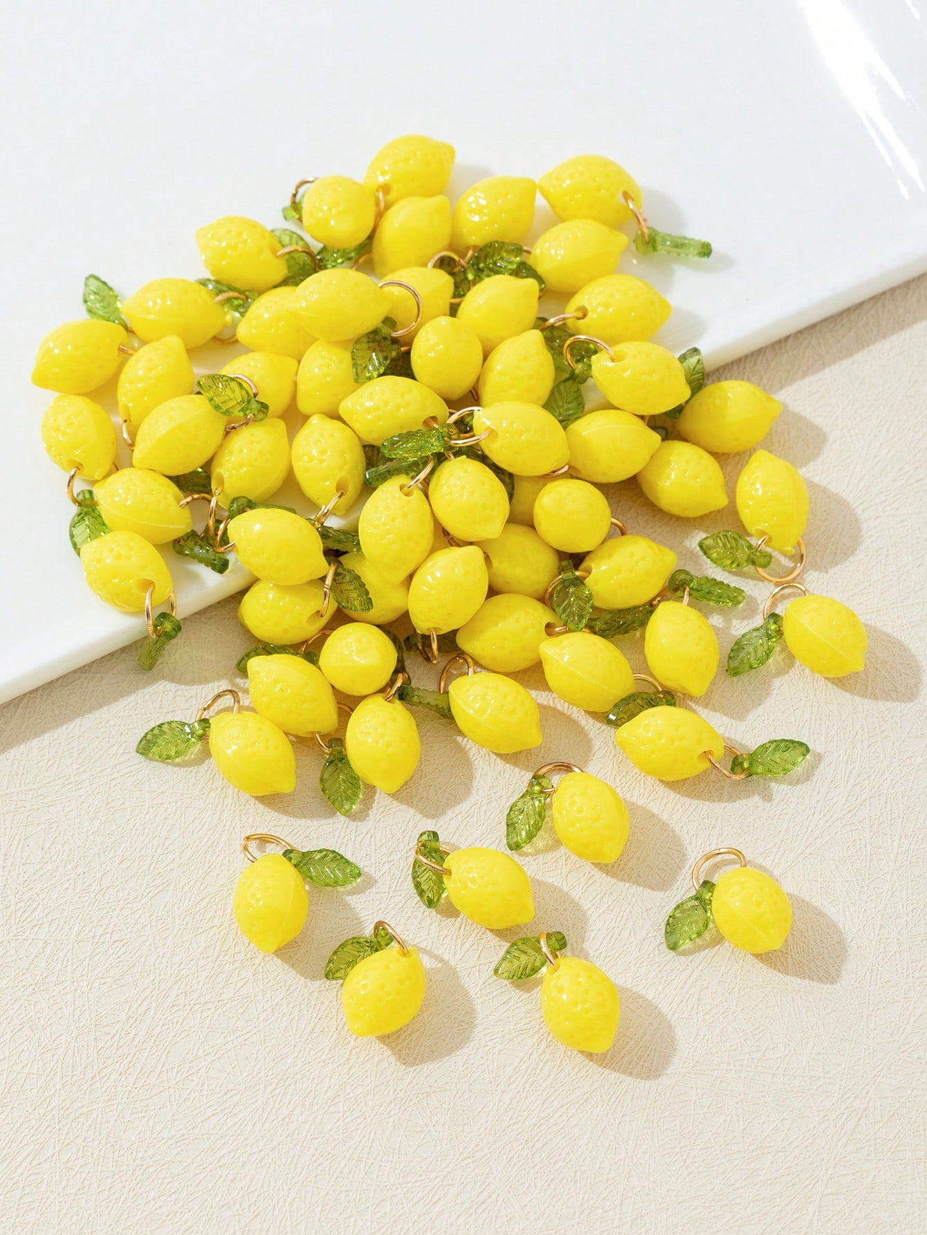 10 Buah Liontin Resin Lemon 3D - Resin Art Materials ulasan dan harga