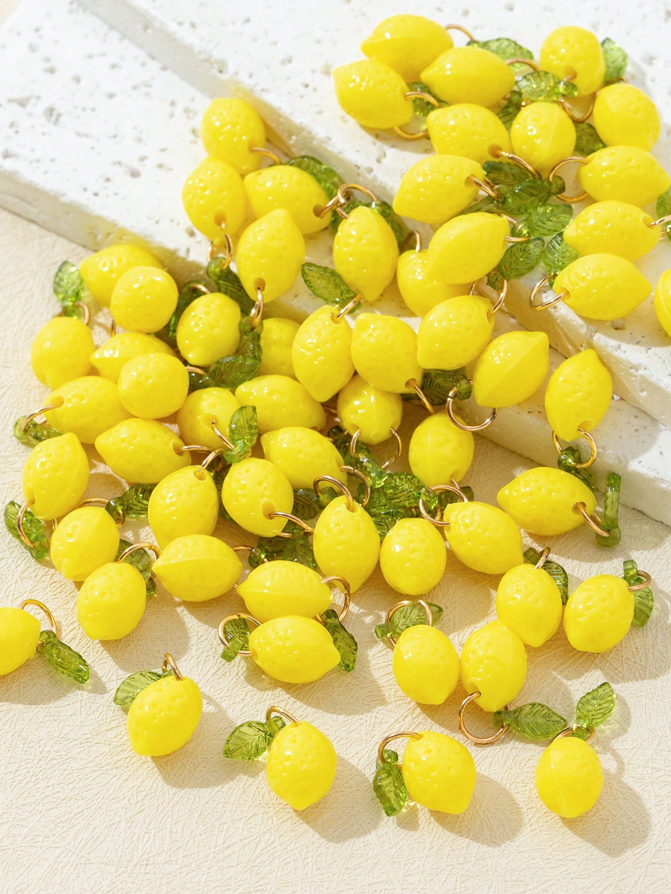 10 Buah Liontin Resin Lemon 3D - Resin Art Materials ulasan dan harga
