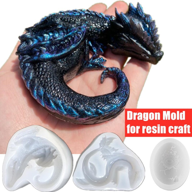 Cetakan silikon telur naga lau - Resin Art Beach ulasan dan harga