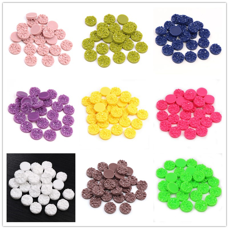 40 Buah Resin Druzy Cabochons  - Resin Art Notes ulasan dan harga