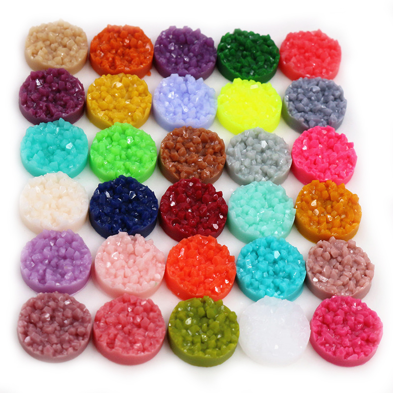40 Buah Resin Druzy Cabochons  - Resin Art Notes ulasan dan harga