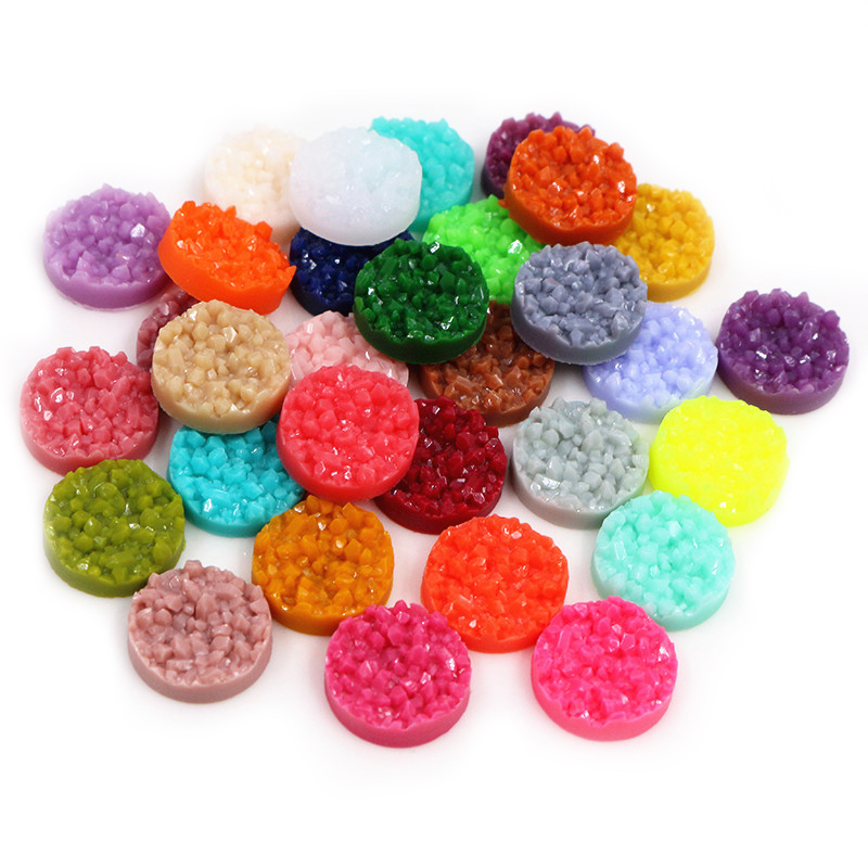 40 Buah Resin Druzy Cabochons  - Resin Art Notes ulasan dan harga