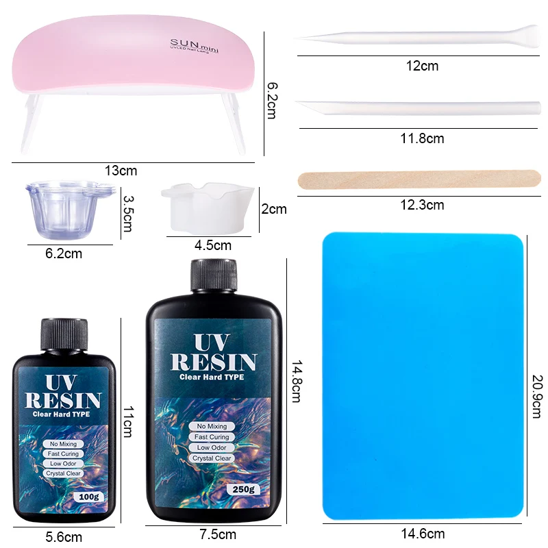 Kit Lem Resin UV Keras Lem UV  - Resin Art Tool Kit ulasan dan harga