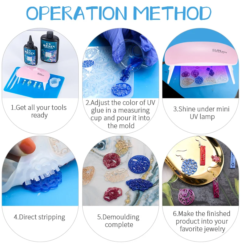 Kit Lem Resin UV Keras Lem UV  - Resin Art Tool Kit ulasan dan harga