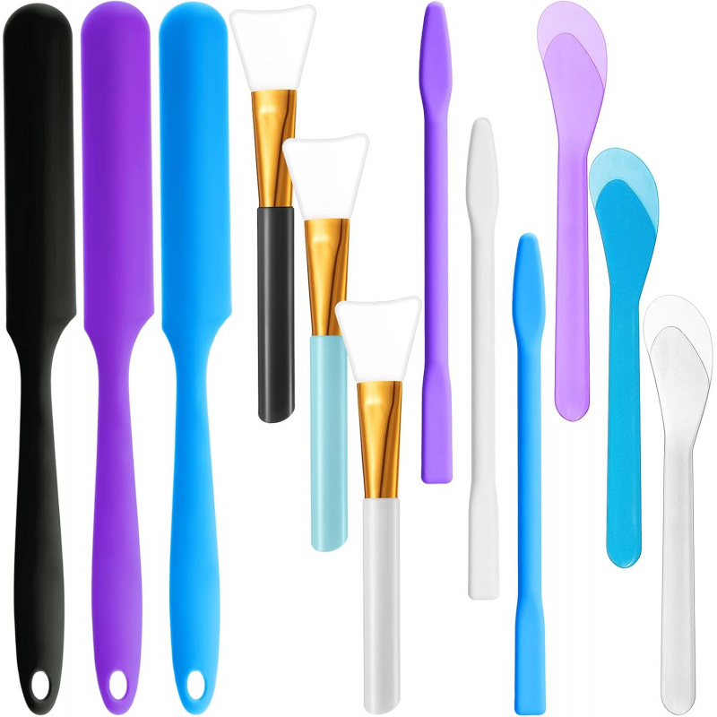 12 Set Batang Pengaduk Silikon - Resin Art Tool Kit ulasan dan harga