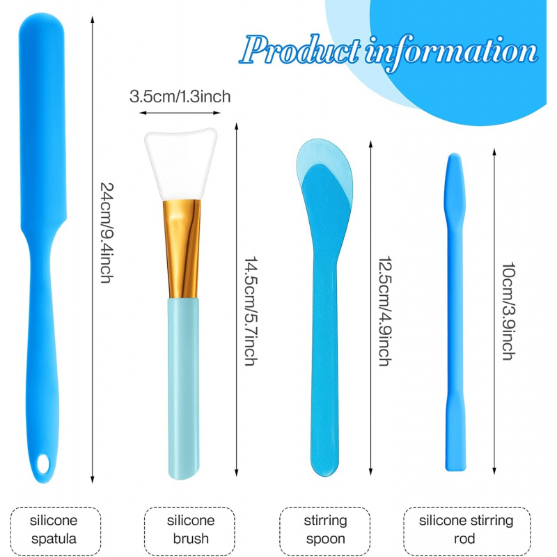 12 Set Batang Pengaduk Silikon - Resin Art Tool Kit ulasan dan harga