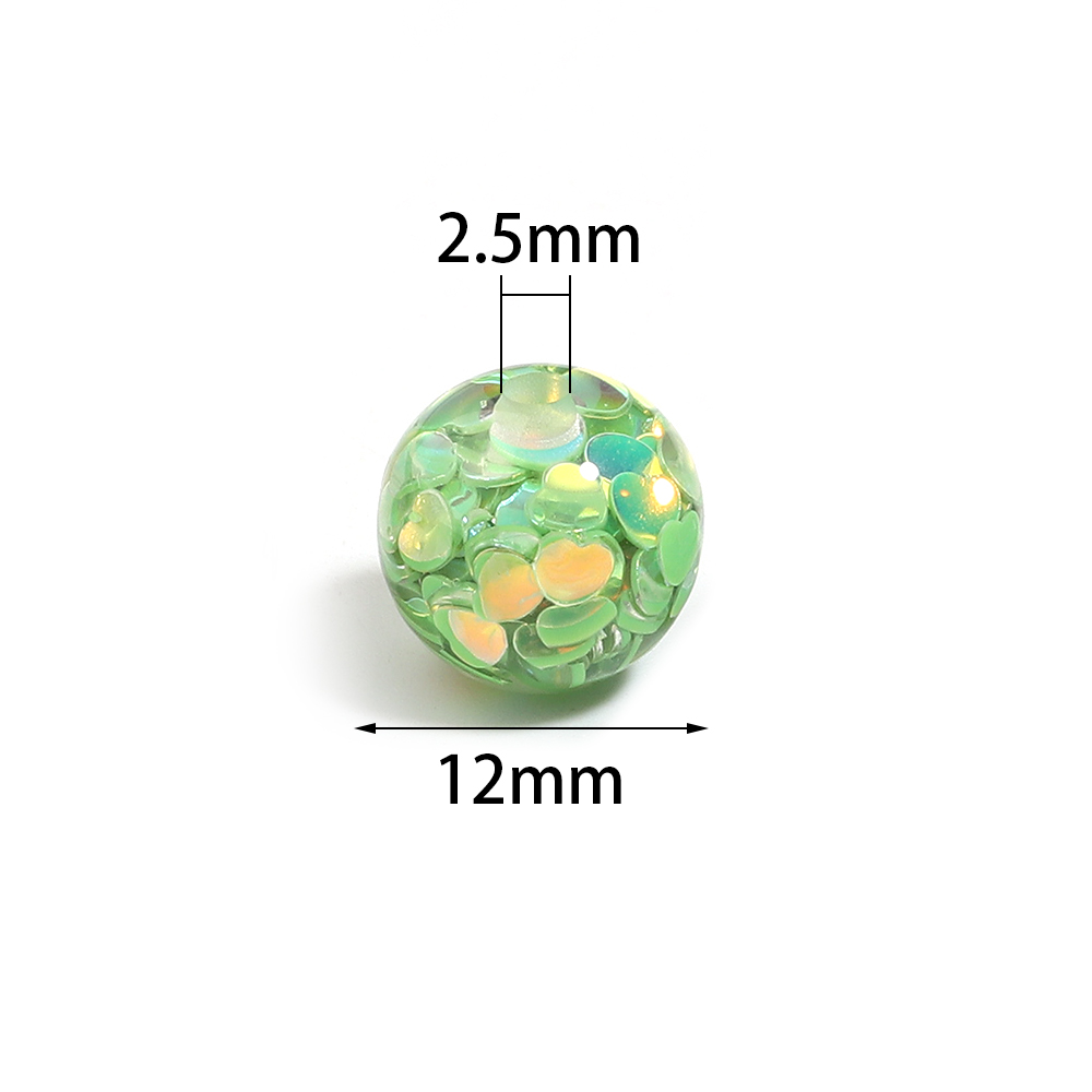 10 Buah Manik-manik Bola Bulat - Resin Art Materials ulasan dan harga