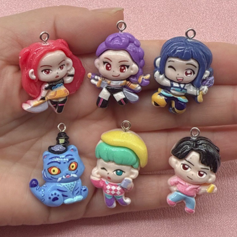 10 buah liontin kartun resin,  - Resin Art Notes ulasan dan harga