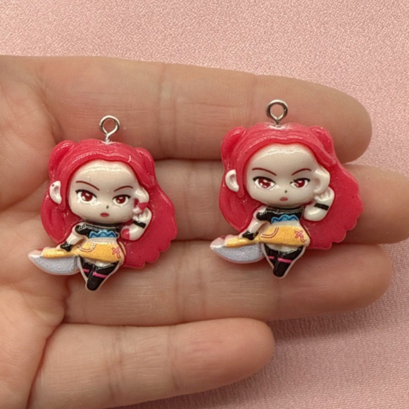10 buah liontin kartun resin,  - Resin Art Notes ulasan dan harga