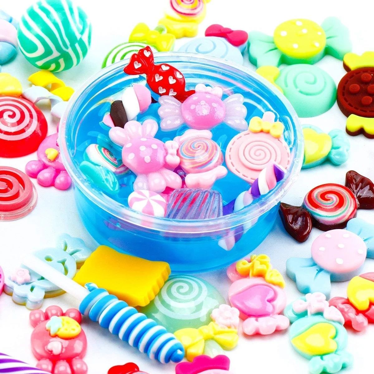 30 buah Set lucu jimat lendir  - Resin Art Materials ulasan dan harga