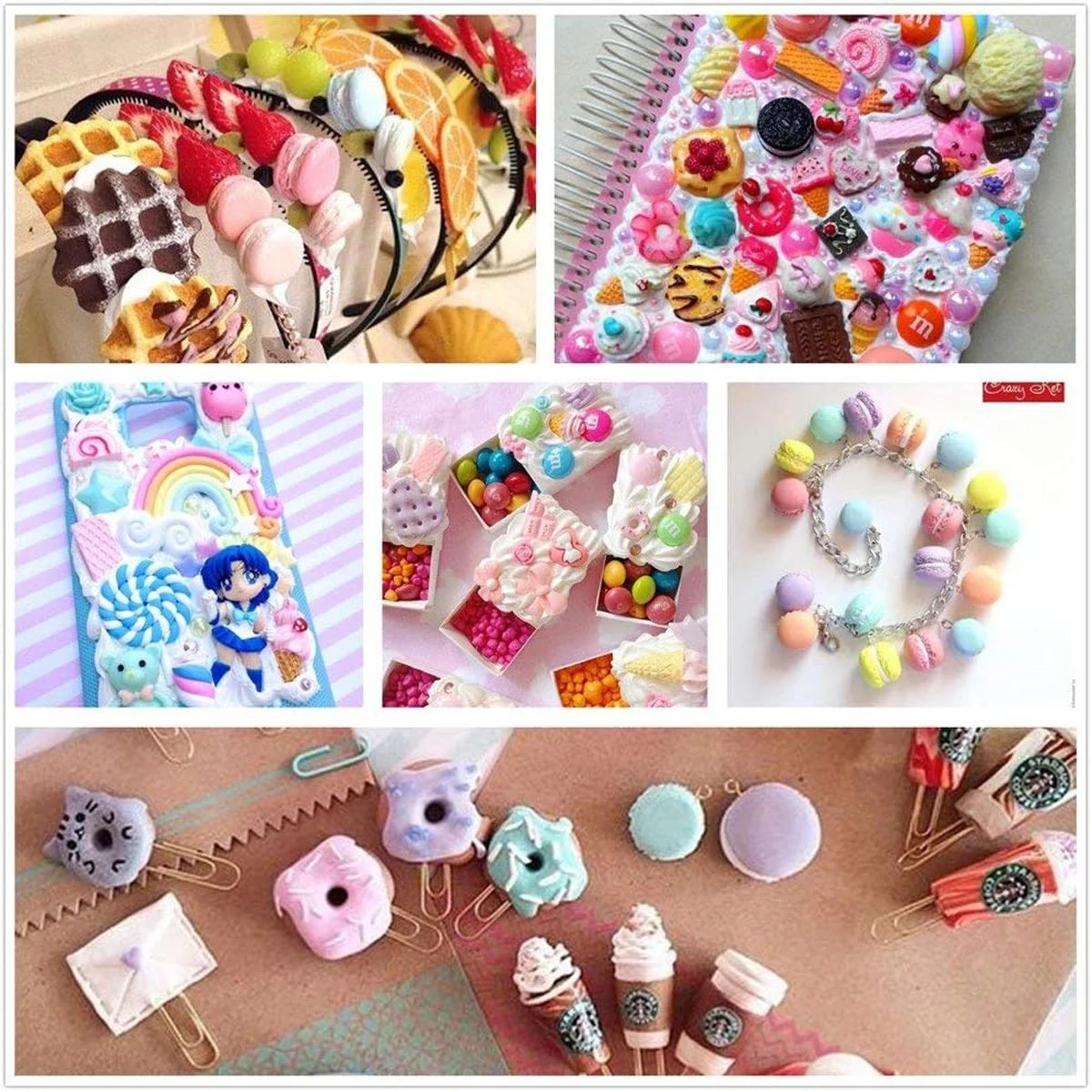 30 buah Set lucu jimat lendir  - Resin Art Materials ulasan dan harga