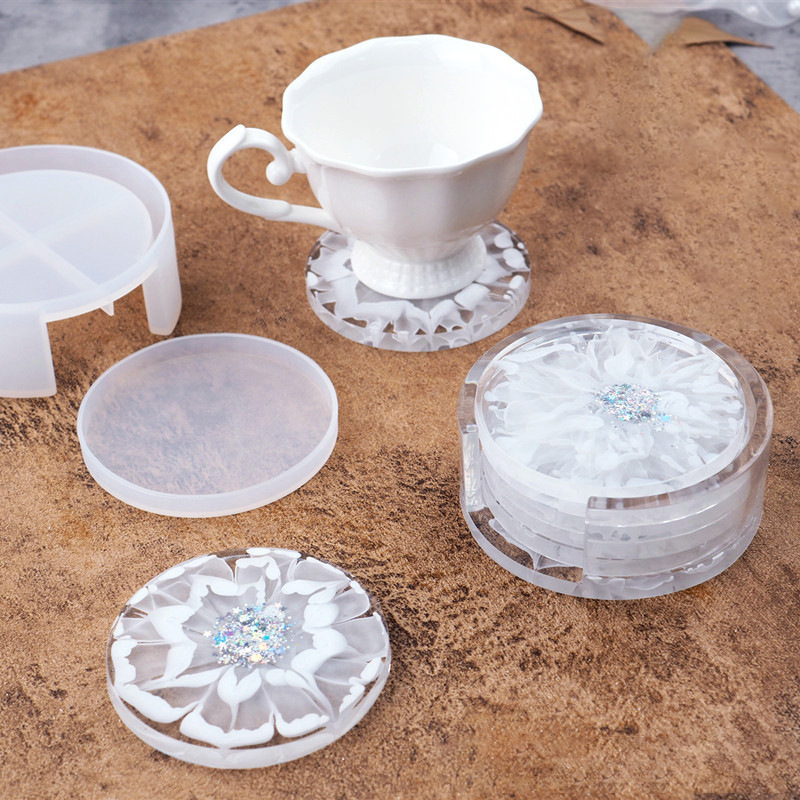 SNASAN Coaster Cup Mat Cetakan - Resin Art Tool Kit ulasan dan harga