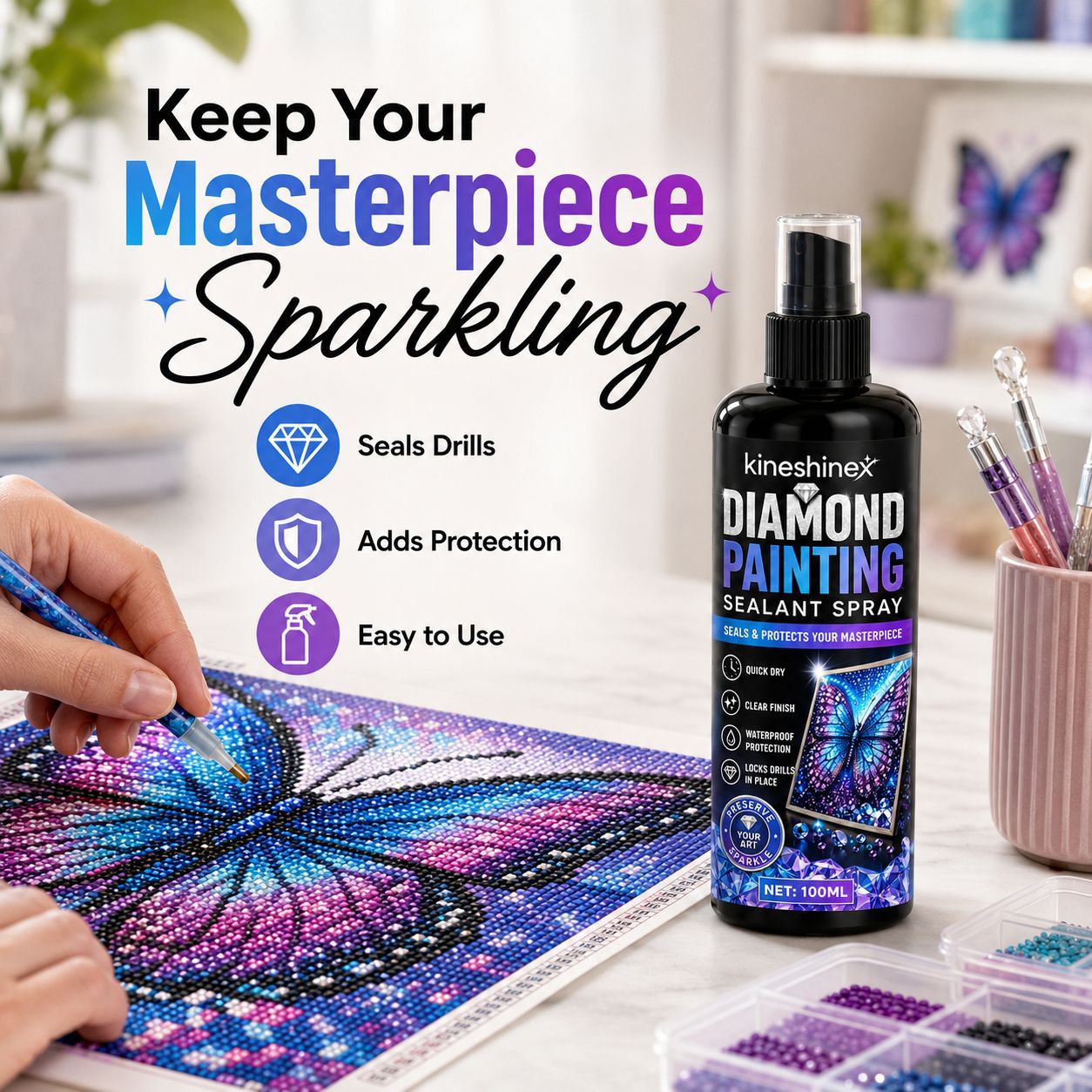 Semprotan Sealant Lukisan Berl - Resin Art Work ulasan dan harga