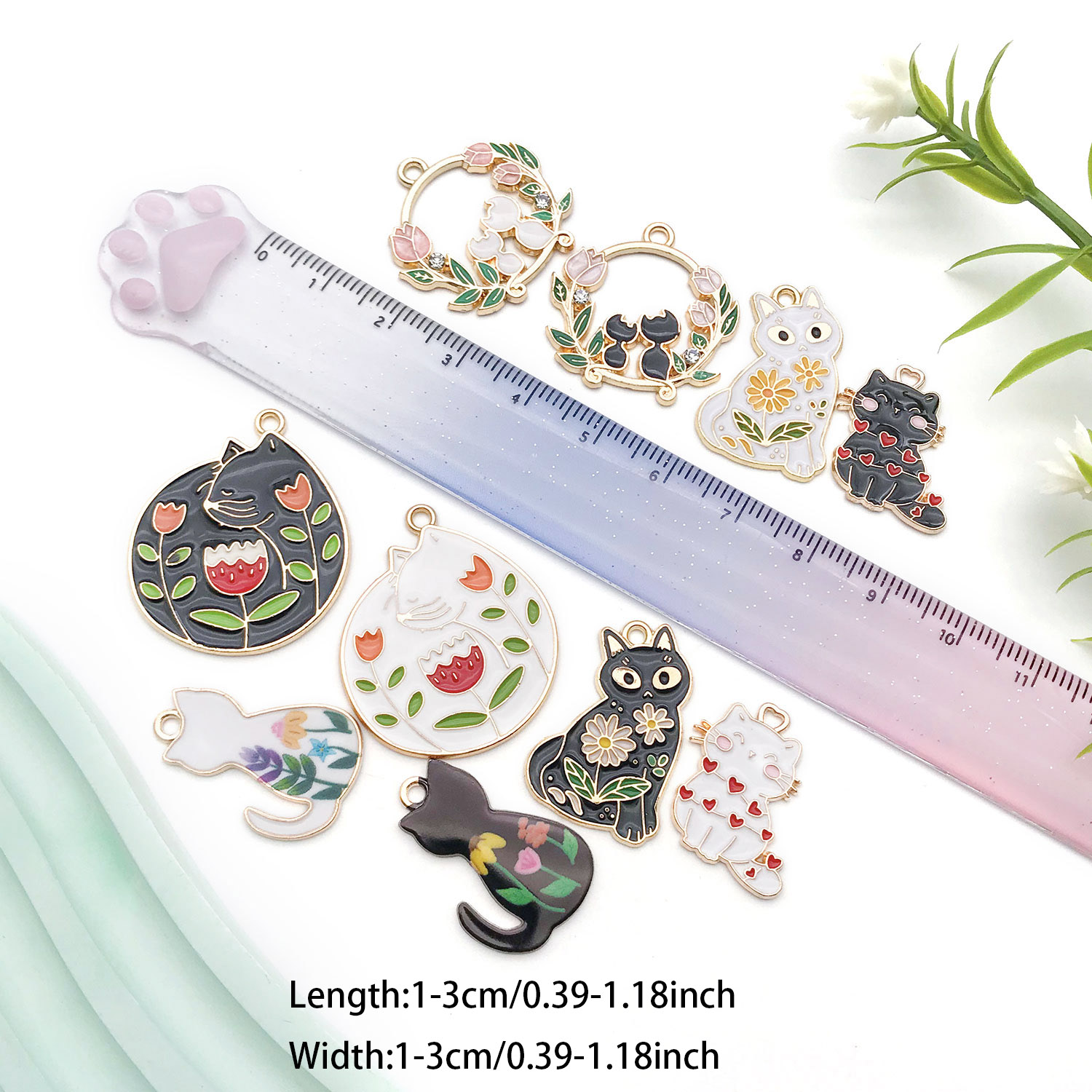 5/10 Buah Set Jimat Kucing Pop - Resin Art Materials ulasan dan harga
