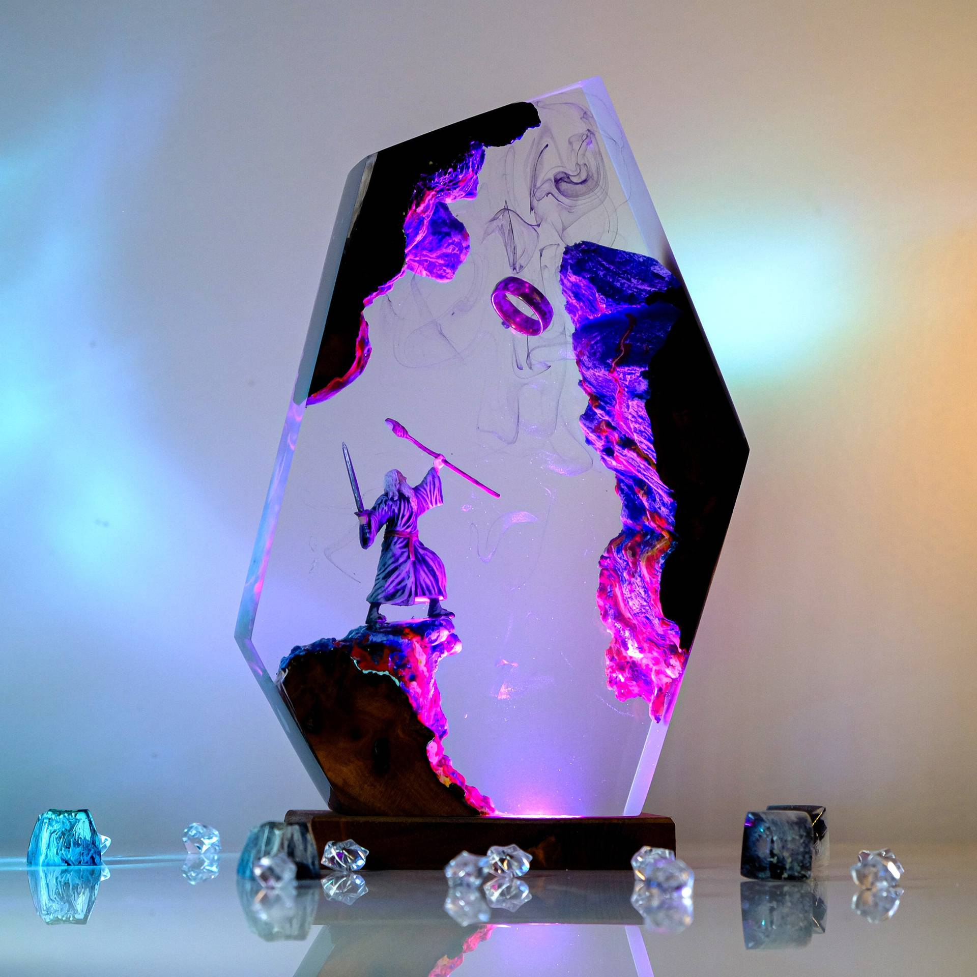 Lampu Resin Figur Adegan Film  - Resin Art Anime ulasan dan harga