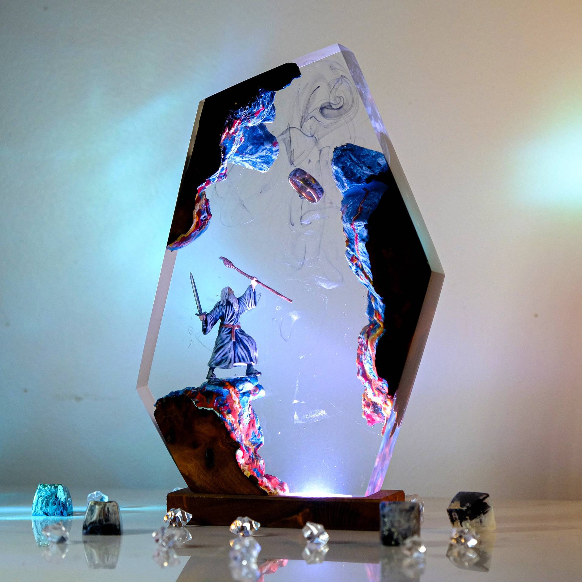 Lampu Resin Figur Adegan Film  - Resin Art Anime ulasan dan harga