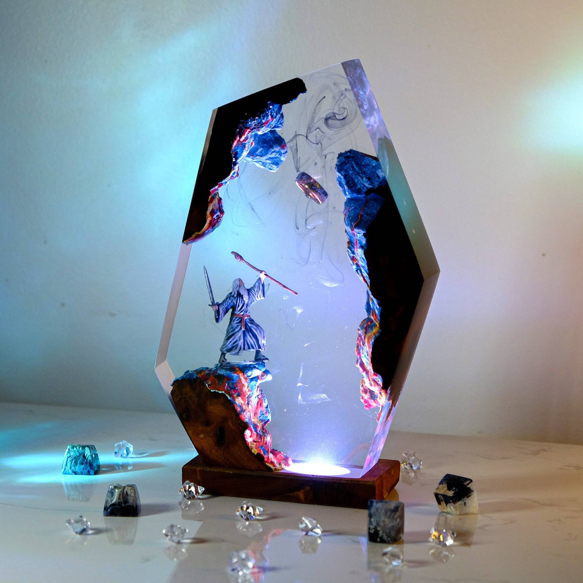 Lampu Resin Figur Adegan Film  - Resin Art Anime ulasan dan harga