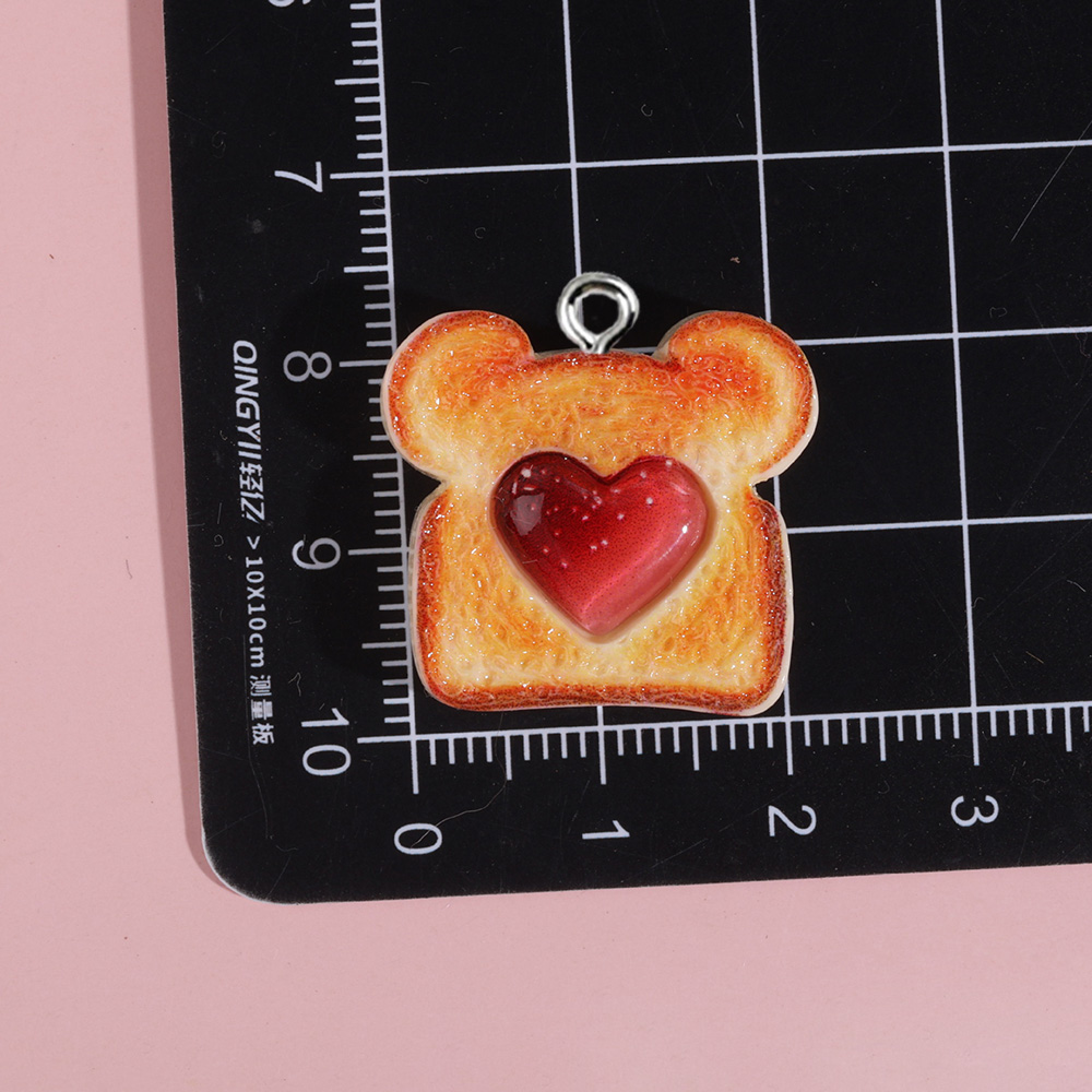 10pcs Resin Charms Bentuk Hati - Resin Art Notes ulasan dan harga