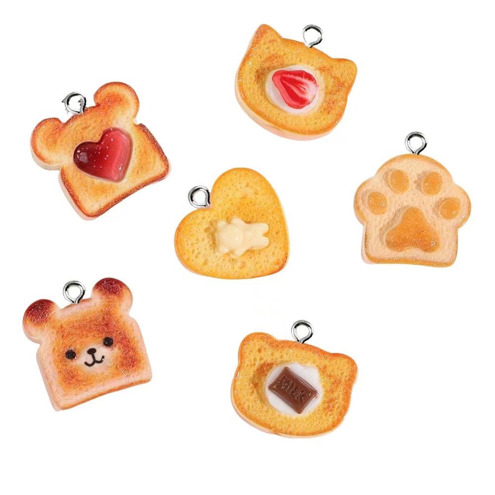 10pcs Resin Charms Bentuk Hati - Resin Art Notes ulasan dan harga