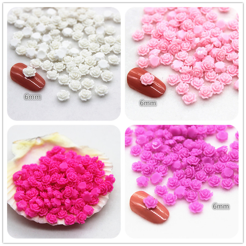 100 Pcs 6 Mm Resin Mini Rose B - Resin Art Of Rose ulasan dan harga