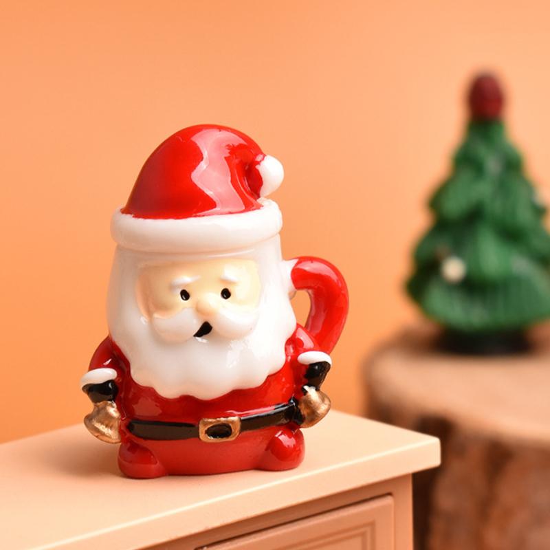 Ornamen Cangkir Teh Mini Santa - Resin Art Materials ulasan dan harga
