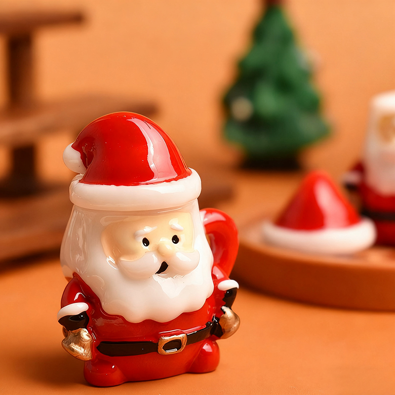 Ornamen Cangkir Teh Mini Santa - Resin Art Materials ulasan dan harga