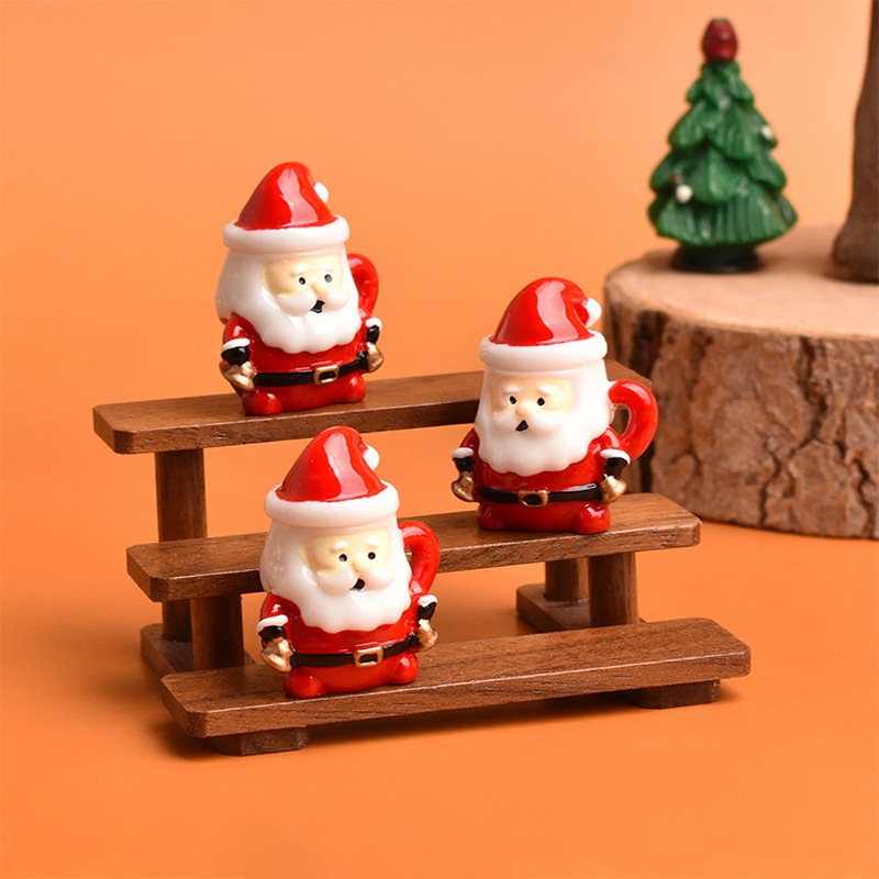 Ornamen Cangkir Teh Mini Santa - Resin Art Materials ulasan dan harga