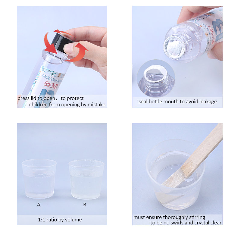 1:1 Jelas Epoksi Resin Kristal - Resin Art Tray ulasan dan harga