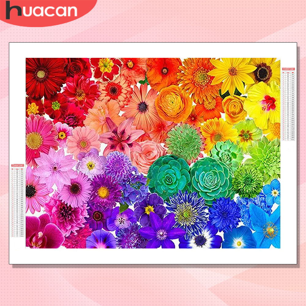 HUACAN Diamond Art Kits Bunga  - Resin Art Of Rose ulasan dan harga
