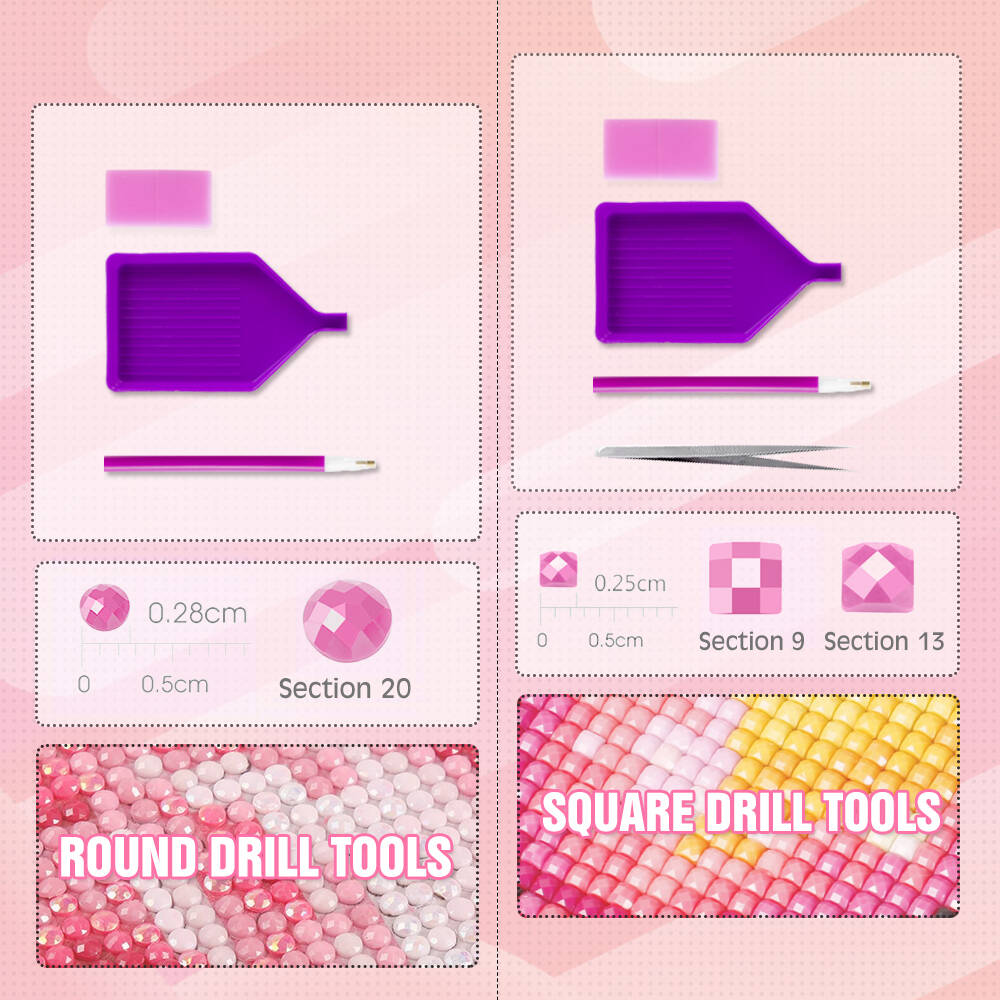 HUACAN Diamond Art Kits Bunga  - Resin Art Of Rose ulasan dan harga