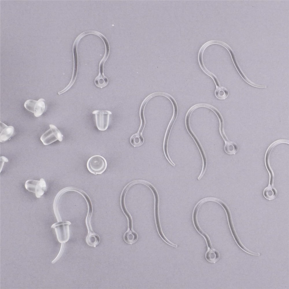 40 pcs Pengait Anting Plastik  - Resin Art Notes ulasan dan harga