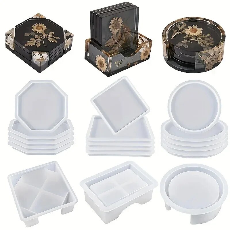 Set cetakan Resin Coaster term - Resin Art Equipment ulasan dan harga