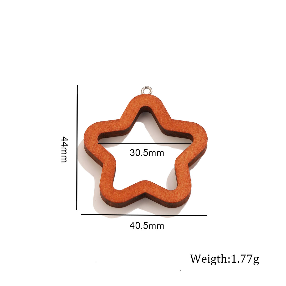 10 Buah Jimat Geometris Kayu S - Resin Art Uv ulasan dan harga